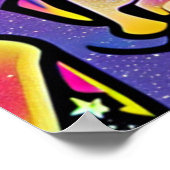 ピットブルドポップ・アートのッグパーソナライズされたアート ポスター (角)