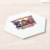 ピットブルハロウィンサンクスギビングクラシッククリスマス ペーパーコースター (アングル)