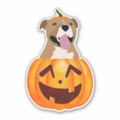 ピットブルハロウィンステッカー シール (正面)