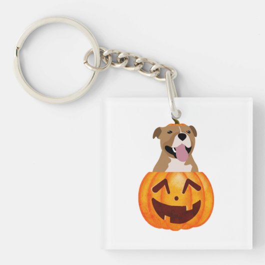 ピットブルハロウィーン キーホルダー (正面)
