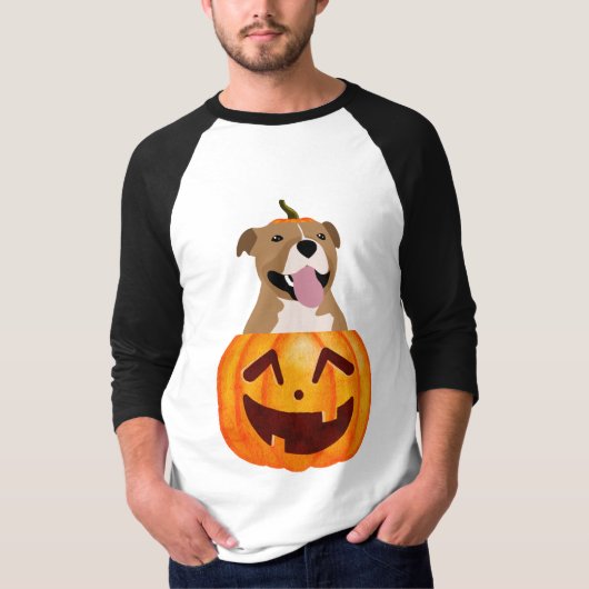 ピットブルハロウィーンTシャツ Tシャツ (正面)