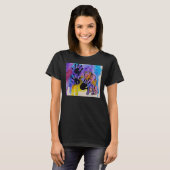 ピットブルハンドプリント Tシャツ (正面フル)