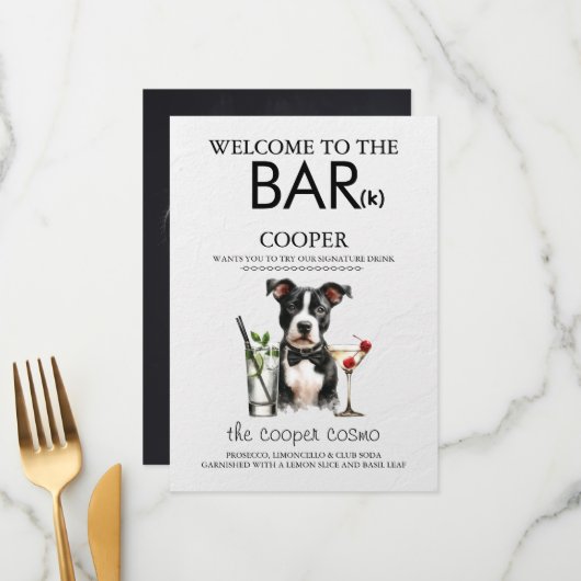 ピットブルバー メニュー (正面/裏面インサイチュ)