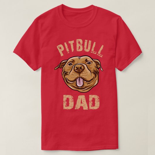ピットブルパパ Tシャツ (デザイン正面)