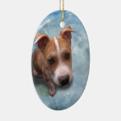 ピットブルパピーのヘミ セラミックオーナメント (右)