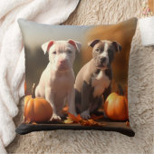ピットブルパピーオータムデライトカボチャ クッション (ブランケット)