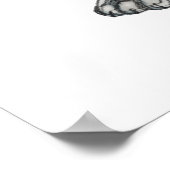 ピットブルパピースケッチスケッチ ポスター (角)