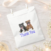 ピットブルパピードッグピットブルサンキューパーティーフェイブB フェイバーバッグ (クリップ留めされた状態)