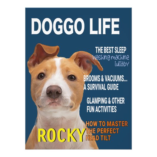 ピットブルパロディーマガジンカバー フォトプリント            (正面)