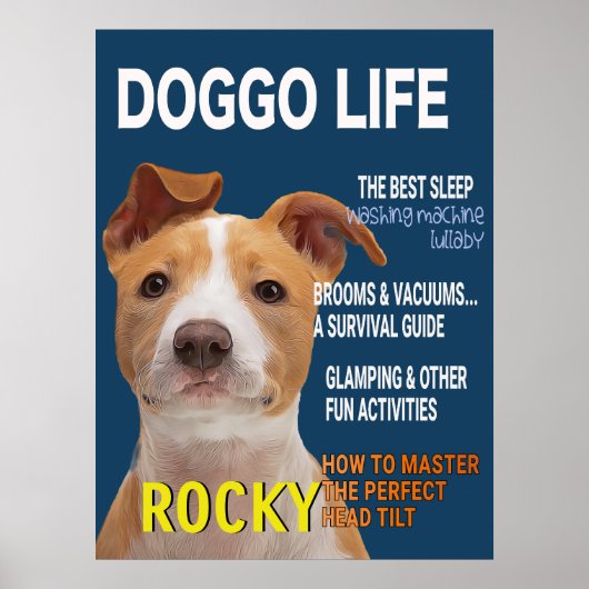 ピットブルパロディ雑誌カバーポスター ポスター (正面)