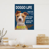 ピットブルパロディ雑誌カバーポスター ポスター (キッチン)