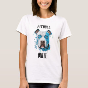 ピットブルパーソナライズされたママ Tシャツ