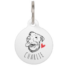 ピットブルパーソナライズされたIDラベル