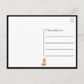 ピットブルピッティパピードッグ恋しく思ユーラブピットブル ポストカード (裏面)