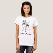 ピットブルプリンセスウメンズシャツ Tシャツ (正面フル)