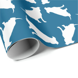 ピットブルベビーシャワードッグピットブルブルーボーイ ラッピングペーパー