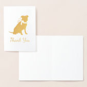 ピットブルベビーシャワーピットブルドッグブルーボーイ 箔カード (ディスプレー)