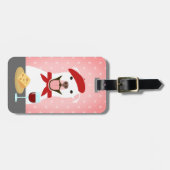 ピットブルホワイト飲用ワインと食べチーズ ラゲッジタグ (正面横)