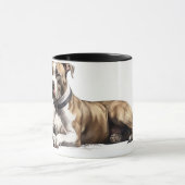 ピットブルマグ – この女の子はピットの雄牛を愛している マグカップ (中央)