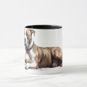 ピットブルマグ – この男はピットの雄牛を愛している マグカップ (中央)