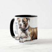 ピットブルマグ – この男はピットの雄牛を愛している マグカップ (正面左)