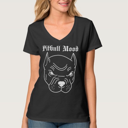 ピットブルムードの激しさ Tシャツ (正面)