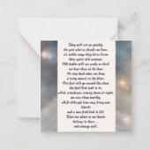 ピットブルメモリアル詩のブリンズウィング名のギフトを追加 ノートカード (裏面)