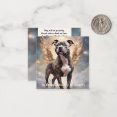 ピットブルメモリアル詩のブリンズウィング名のギフトを追加 ノートカード (正面/裏面インサイチュ)