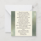 ピットブルメモリアル詩の子茶色の翼の名前を追加 ノートカード (裏面)