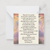 ピットブルメモリアル詩3色の翼の名前を追加 ノートカード (裏面)