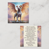 ピットブルメモリアル詩3色の翼の名前を追加 ノートカード (正面/裏面)