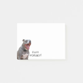 ピットブルモーニングあくびしない注忘れ意 ポストイット