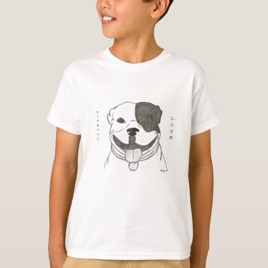 ピットブルラブシャツ Tシャツ (正面)