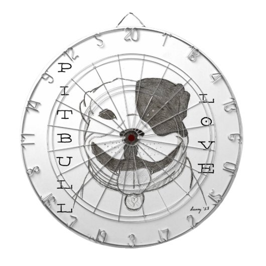 ピットブルラブダートボード ダーツボード (正面)