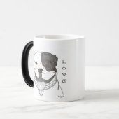 ピットブルラブマグ モーフィングマグカップ (正面左)