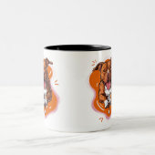 ピットブルラブ ツートーンマグカップ (中央)