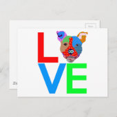 ピットブルラブ ポストカード (正面/裏面)