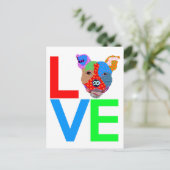 ピットブルラブ ポストカード (スタンド正面)