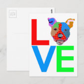 ピットブルラブ ポストカード (正面/裏面)