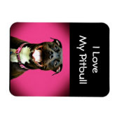 ピットブルラブ マグネット (横)