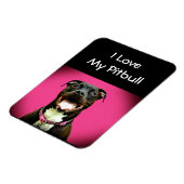 ピットブルラブ マグネット (左側)