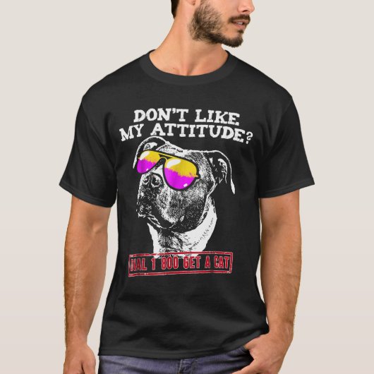 ピットブル姿勢 Tシャツ (正面)