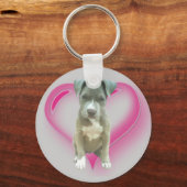 ピットブル子犬キーチェーン キーホルダー (正面)