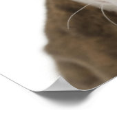 ピットブル子犬ポートレート ポスター (角)