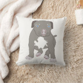 ピットブル子犬 クッション (ブランケット)