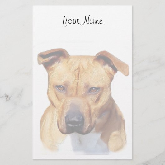 ピットブル定常 便箋 (正面)