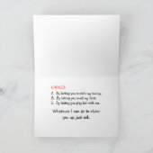 ピットブル応援アップグリーティングカード カード (内部)