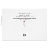 ピットブル悔やみや弔慰グリーティングカードの紛失 (裏面横)