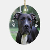 ピットブル愛カスタムな写真 セラミックオーナメント (右)