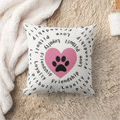 ピットブル愛友情のロイヤリティの渦巻 クッション (ブランケット)